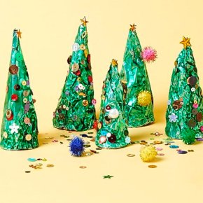 Christmas Crafts For Toddlers: Tin Foil Trees